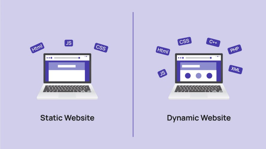 static vs dynamic website examples